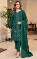 MARIA.B | DHANAK 3 PC FULL HEAVY EMB SUIT WITH HEAVY EMB SHAWL FOR WINTER 2027