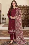MARIA.B | DHANAK 3 PC FULL HEAVY EMB SUIT WITH HEAVY EMB SHAWL FOR WINTER 2027