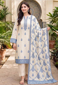 BAREEZE | DHANAK 3 PC FULL HEAVY EMB SUIT WITH HEAVY EMB SHAWL FOR WINTER 2027
