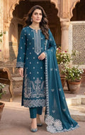 MARIA.B | DHANAK 3 PC FULL HEAVY EMB SUIT WITH HEAVY EMB SHAWL FOR WINTER 2027