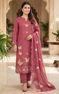 MARIA.B | DHANAK 3 PC FULL HEAVY EMB SUIT WITH HEAVY EMB SHAWL FOR WINTER 2027