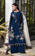 HUSSAIN REHAR | DHANAK 3 PC FULL HEAVY EMB SUIT WITH HEAVY EMB SHAWL FOR WINTER 2027